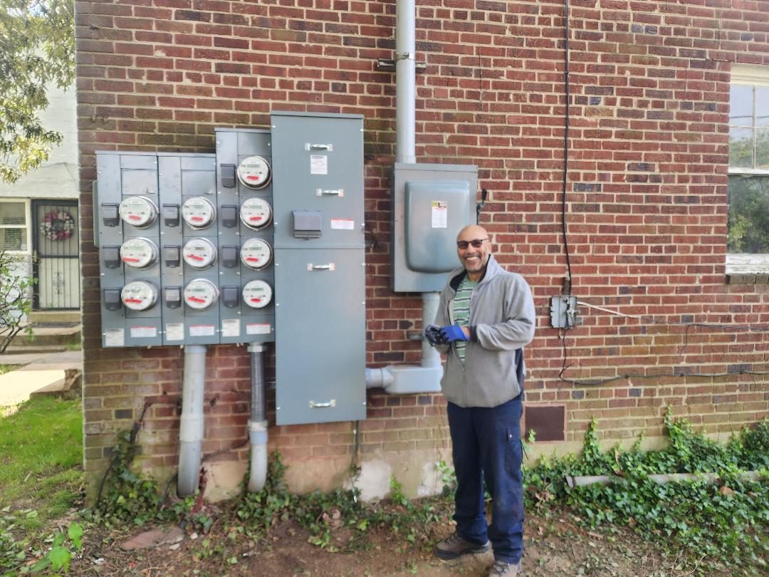 Completed Meter Bank Installation